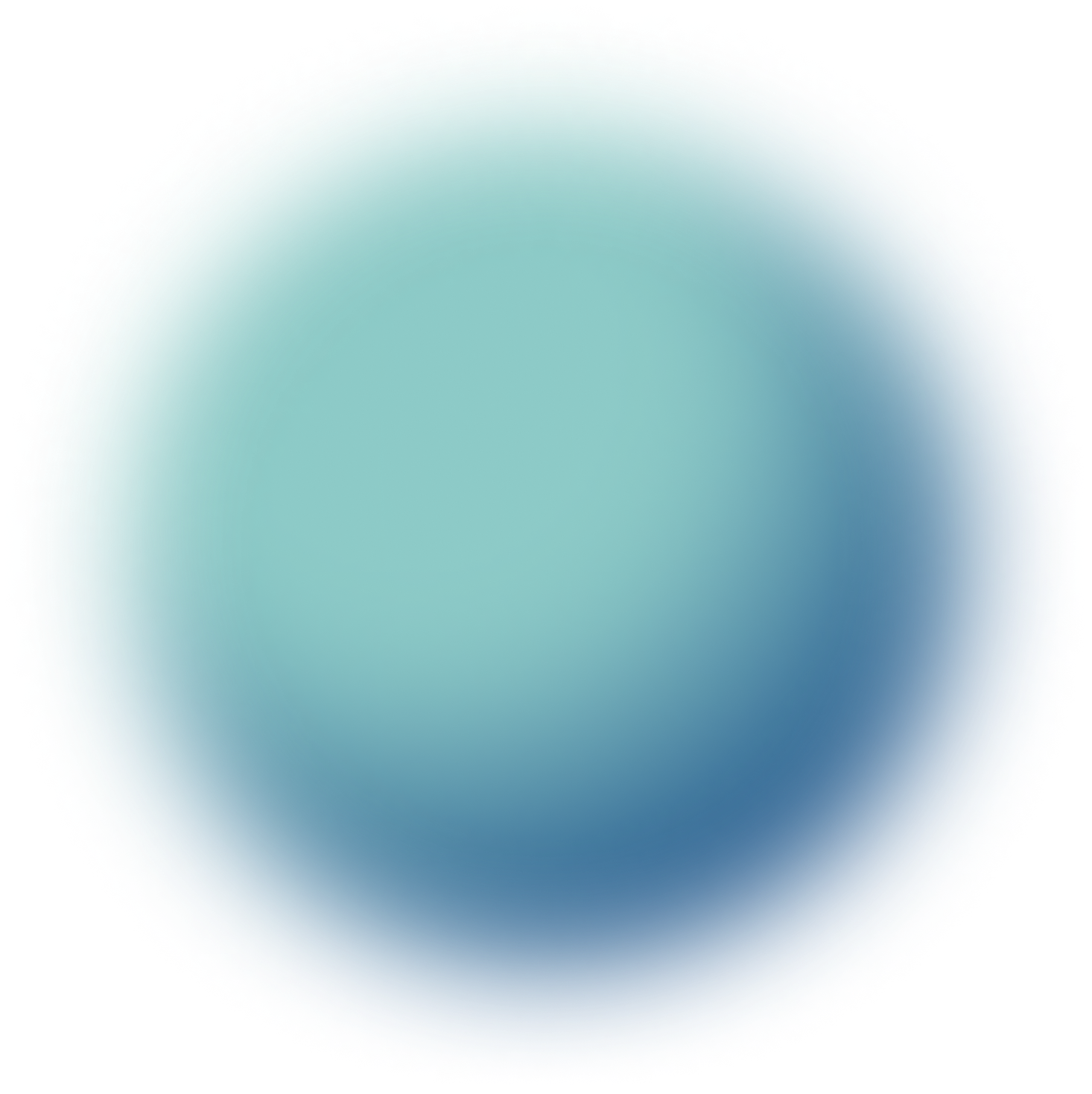 Blue glowing sphere